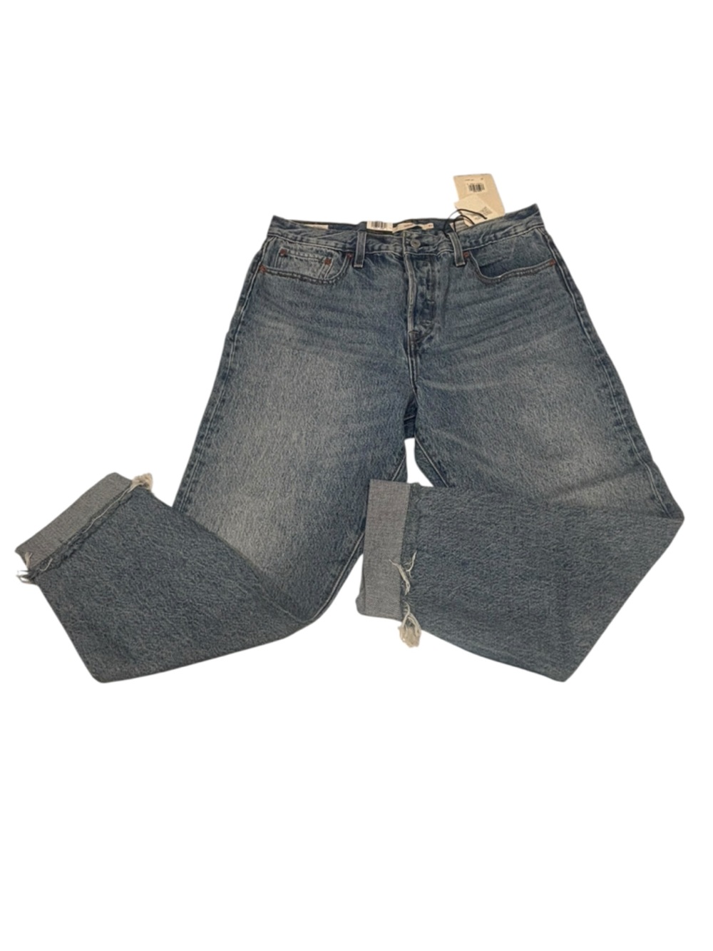 NWT Levi's Size 31 High waisted Cropped Light Blue Denim Jeans